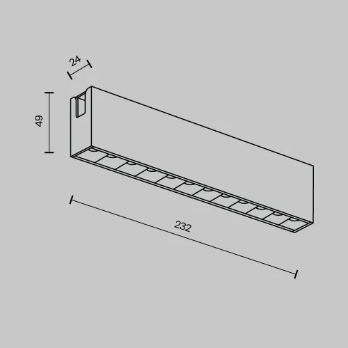 Трековый светильник Technical TR150-1-12W3K-M-B  фото 9