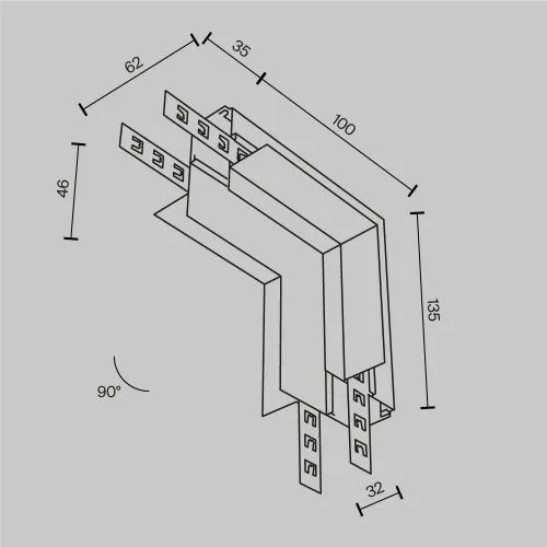 Комплектующие для встраиваемой трековой системы Technical TRA034ICL-42.12W  фото 2