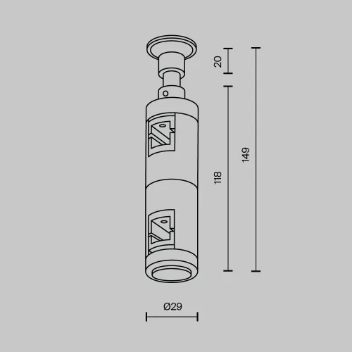 Комплектующие для трековой системы Technical TRA155CW-D1-B  фото 2