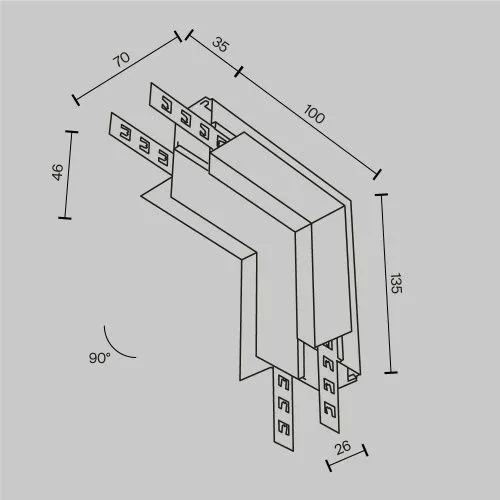 Комплектующие для встраиваемой трековой системы Technical TRA034CL-42.12W  фото 2